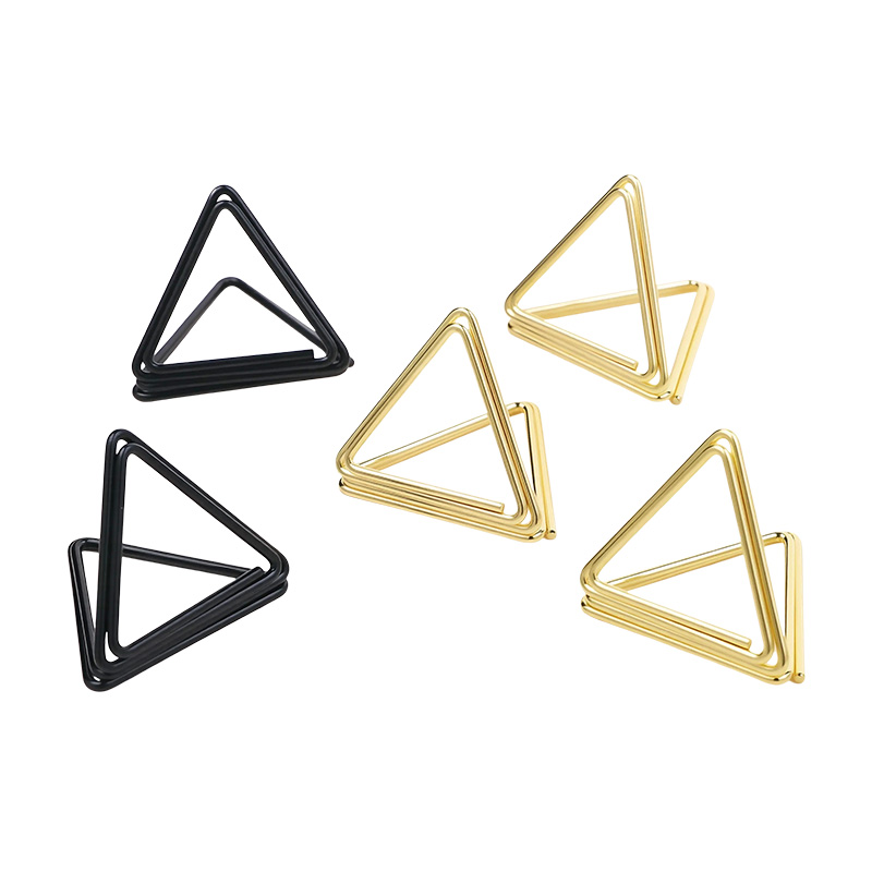 10pcs Metallic Gold Place Card - Document Holder Stand recension och pris