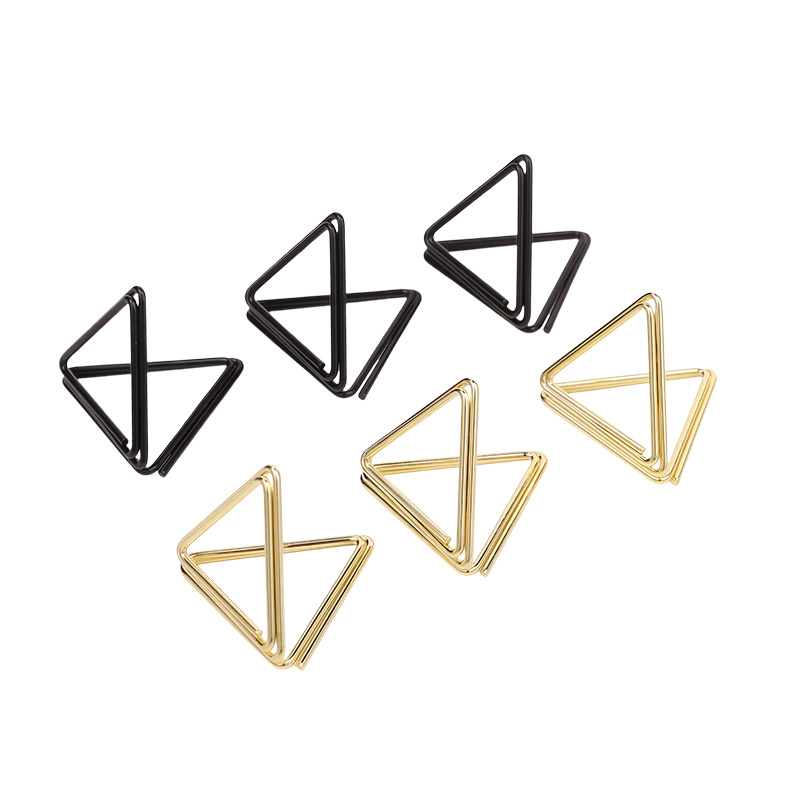 10pcs Metallic Gold Place Card - Document Holder Stand recension och pris