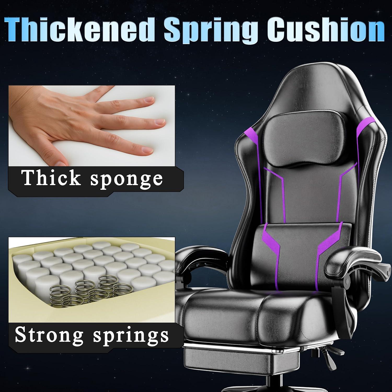 Ergonomic Gaming Chair with Po - Ergonomic Office Chair recension och pris