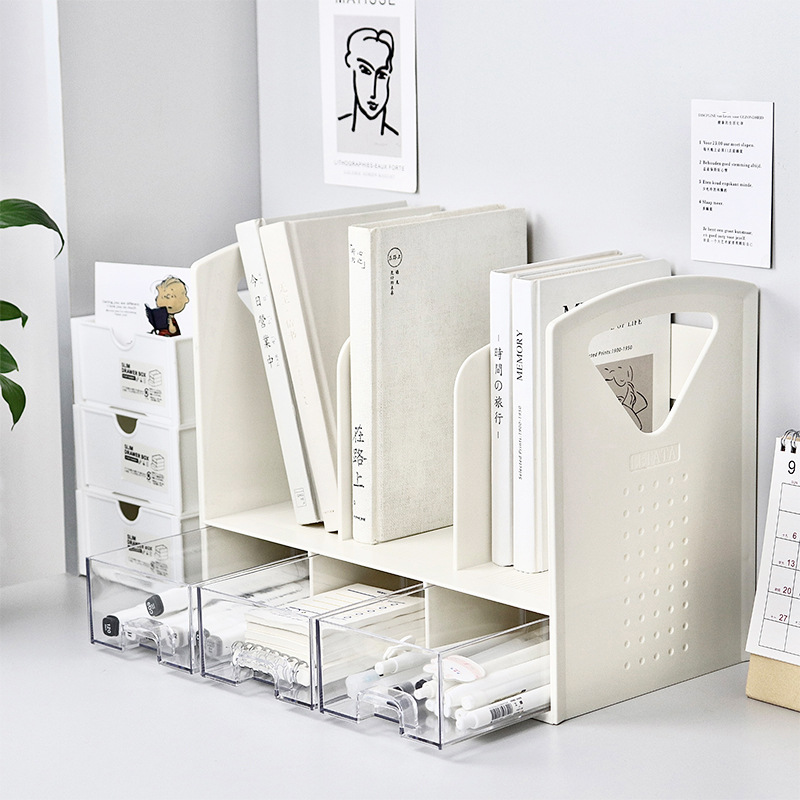 Space Saving Bookend with Draw - Document Holder Stand recension och pris