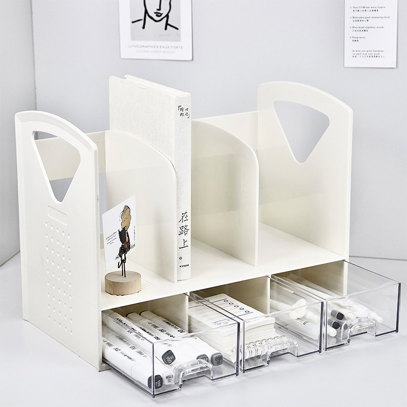 Space Saving Bookend with Draw - Document Holder Stand recension och pris