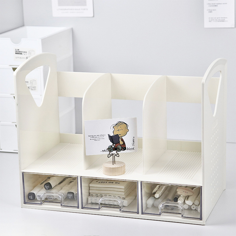 Space Saving Bookend with Draw - Document Holder Stand recension och pris