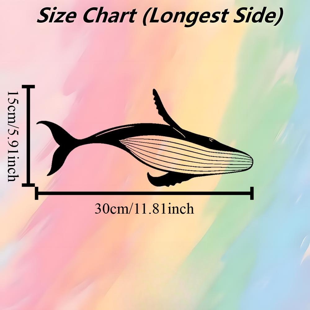 Majestic Whale Metal Wall Art  - Home Office Or recension och pris