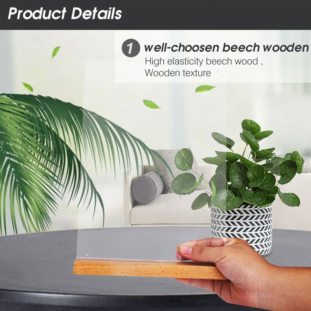 Durable Acrylic Table Top Sign - Document Holder Stand recension och pris