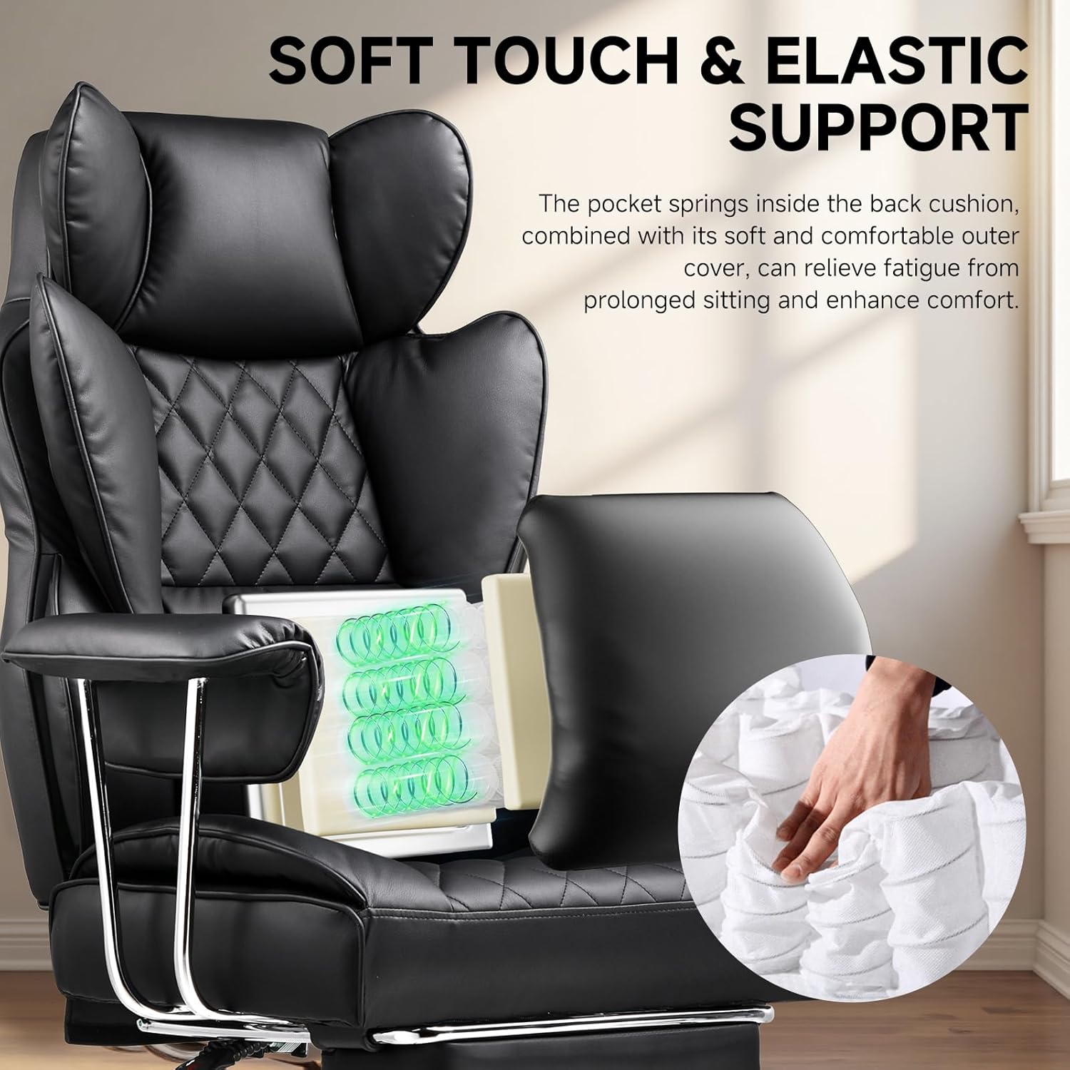 Big and Tall Office Chair with - Ergonomic Office Chair recension och pris