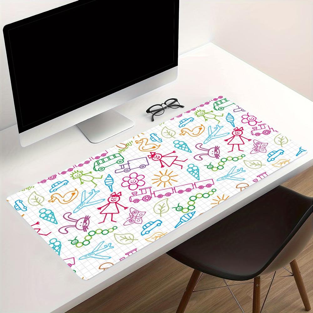 Cute Doodle School Bus Rainbow - Home Office Work Table recension och pris
