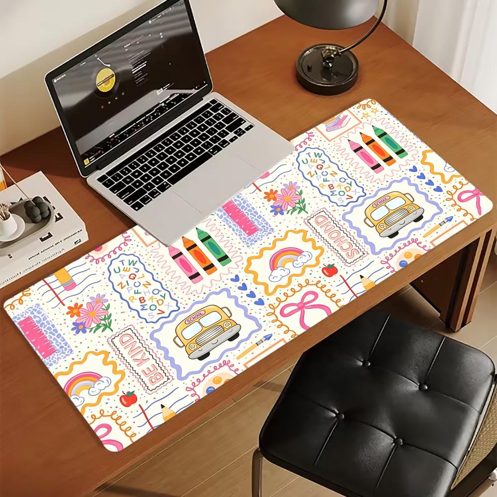 Cute Doodle School Bus Rainbow - Home Office Work Table recension och pris