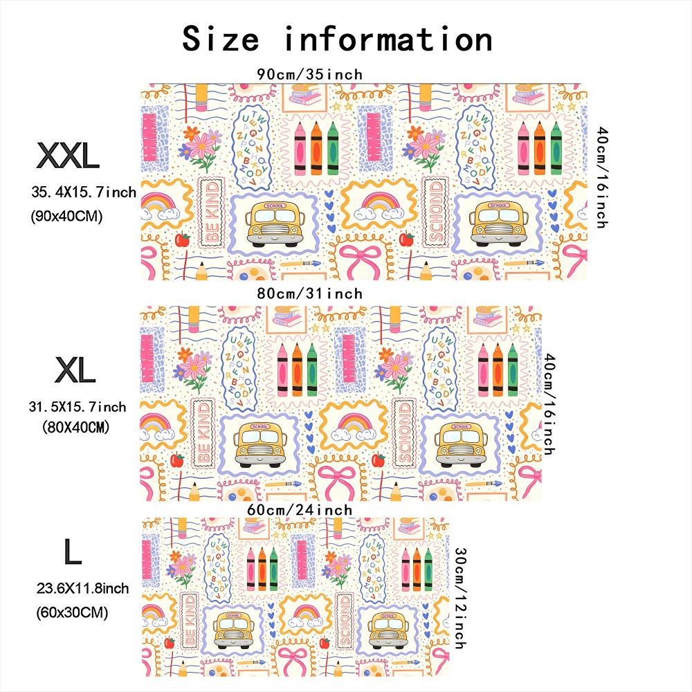 Cute Doodle School Bus Rainbow - Home Office Work Table recension och pris